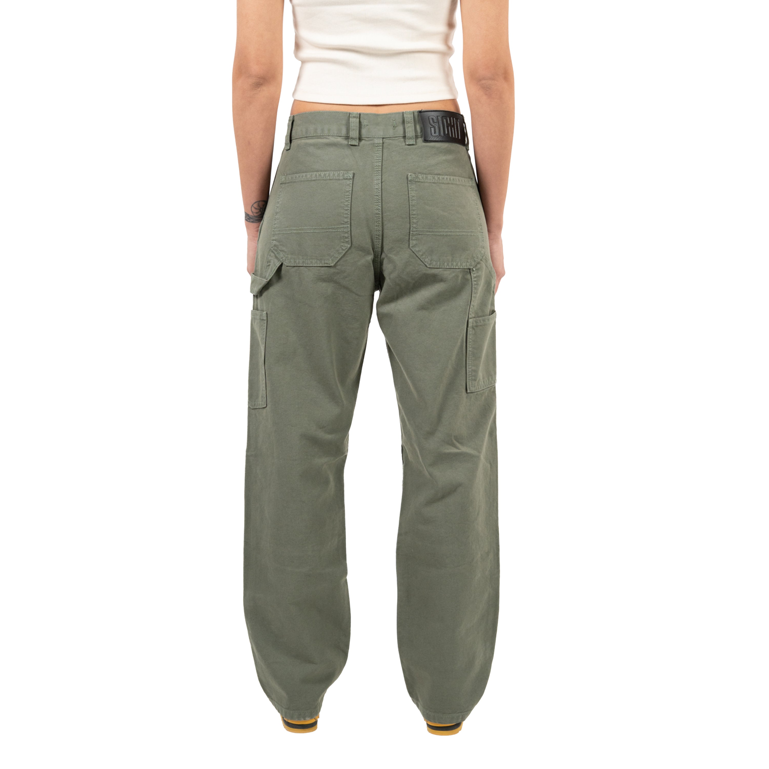 Olive Carpenter Pants