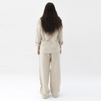 Beige Linen Pants