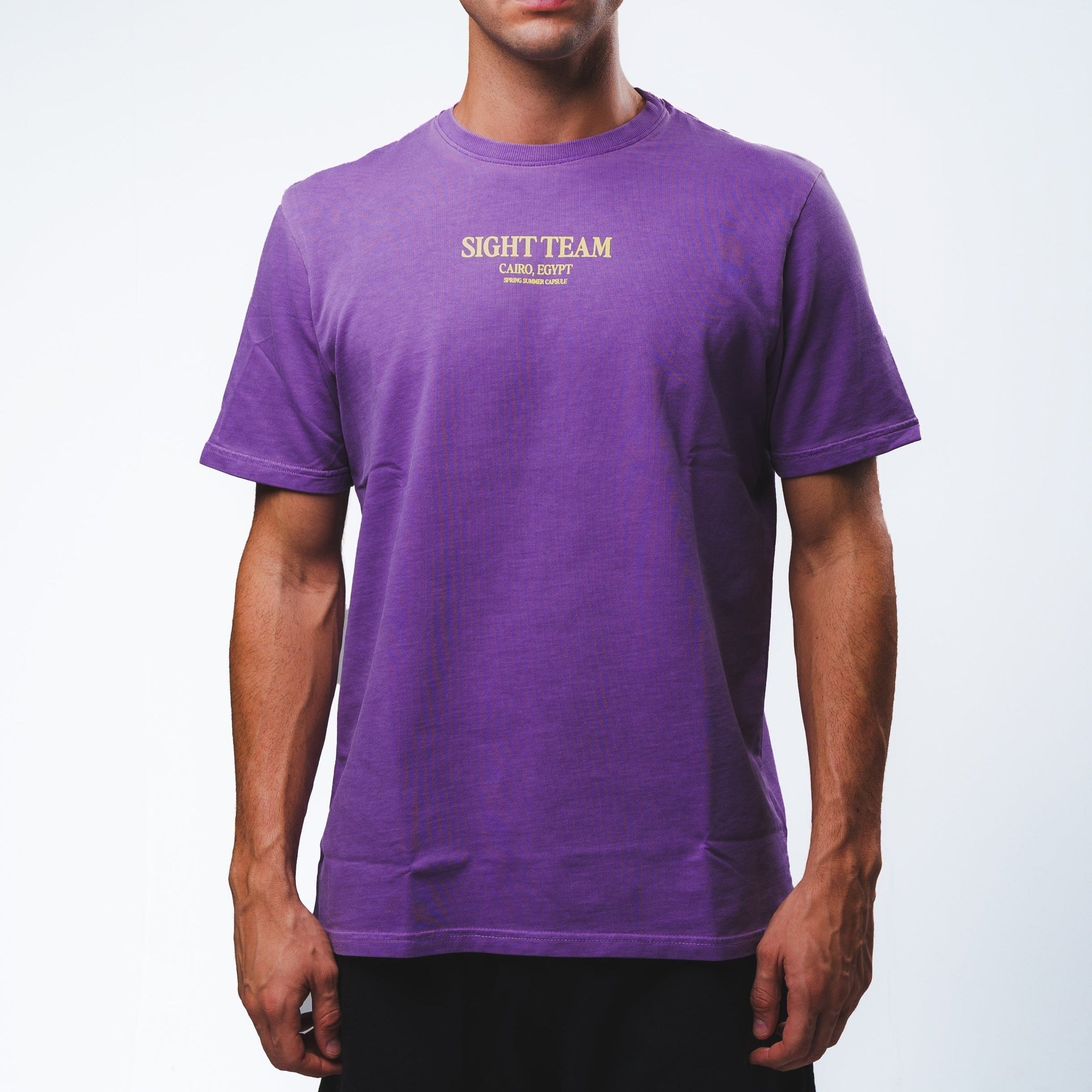 SIGHT Team Yellow on Purple T-Shirt