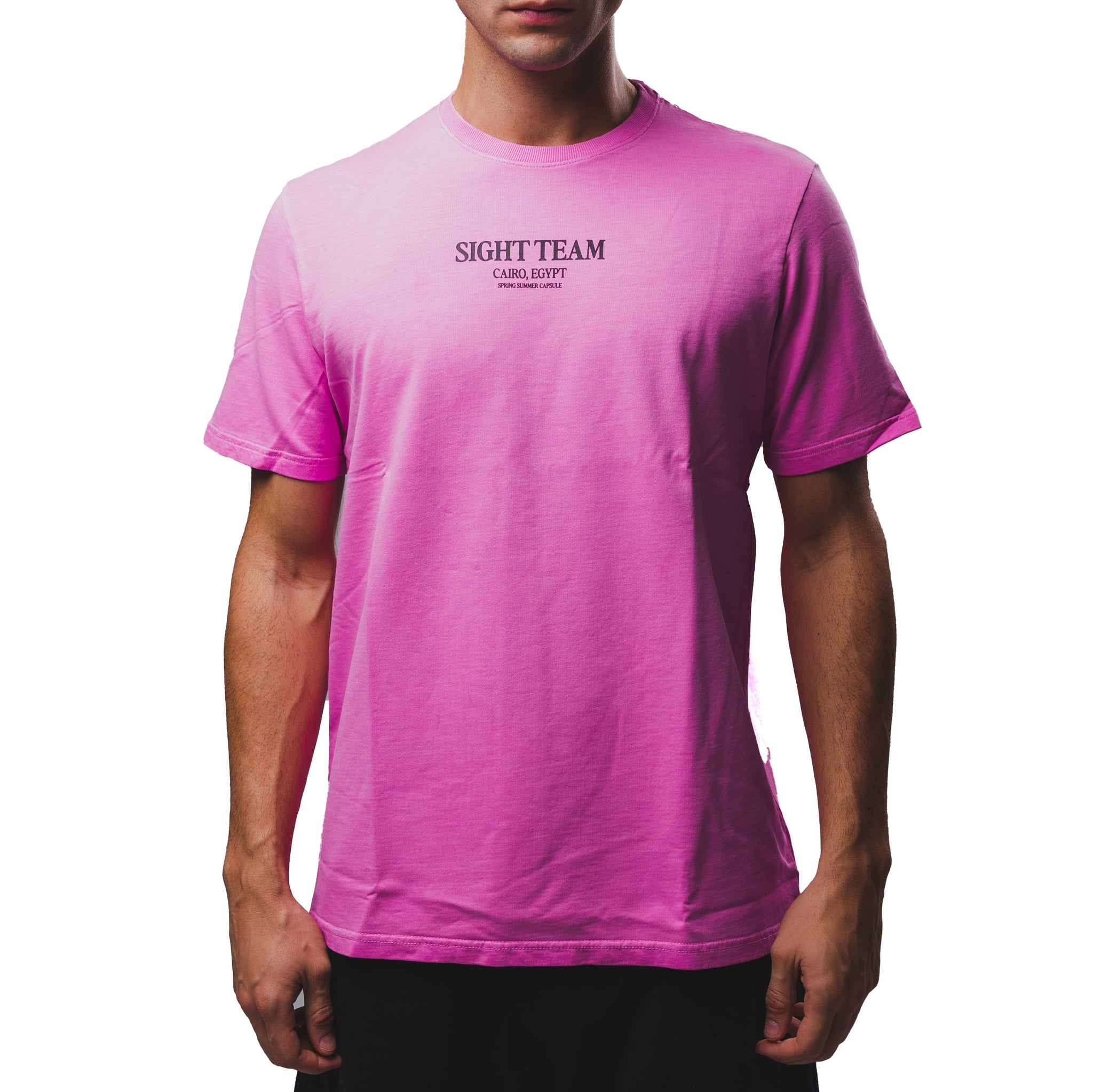 SIGHT Team Black on Pink T-Shirt