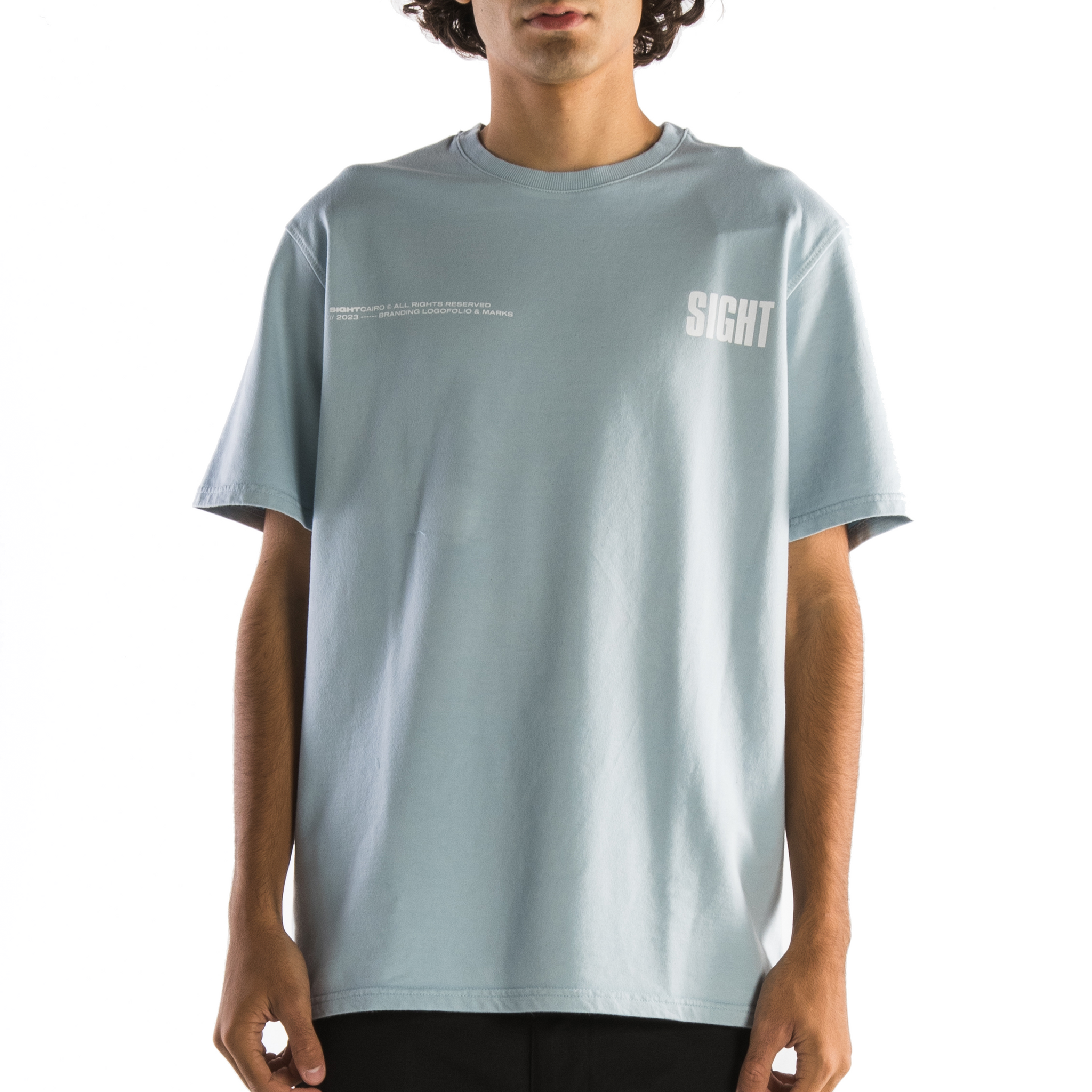 "Stamped" Baby Blue T-Shirt