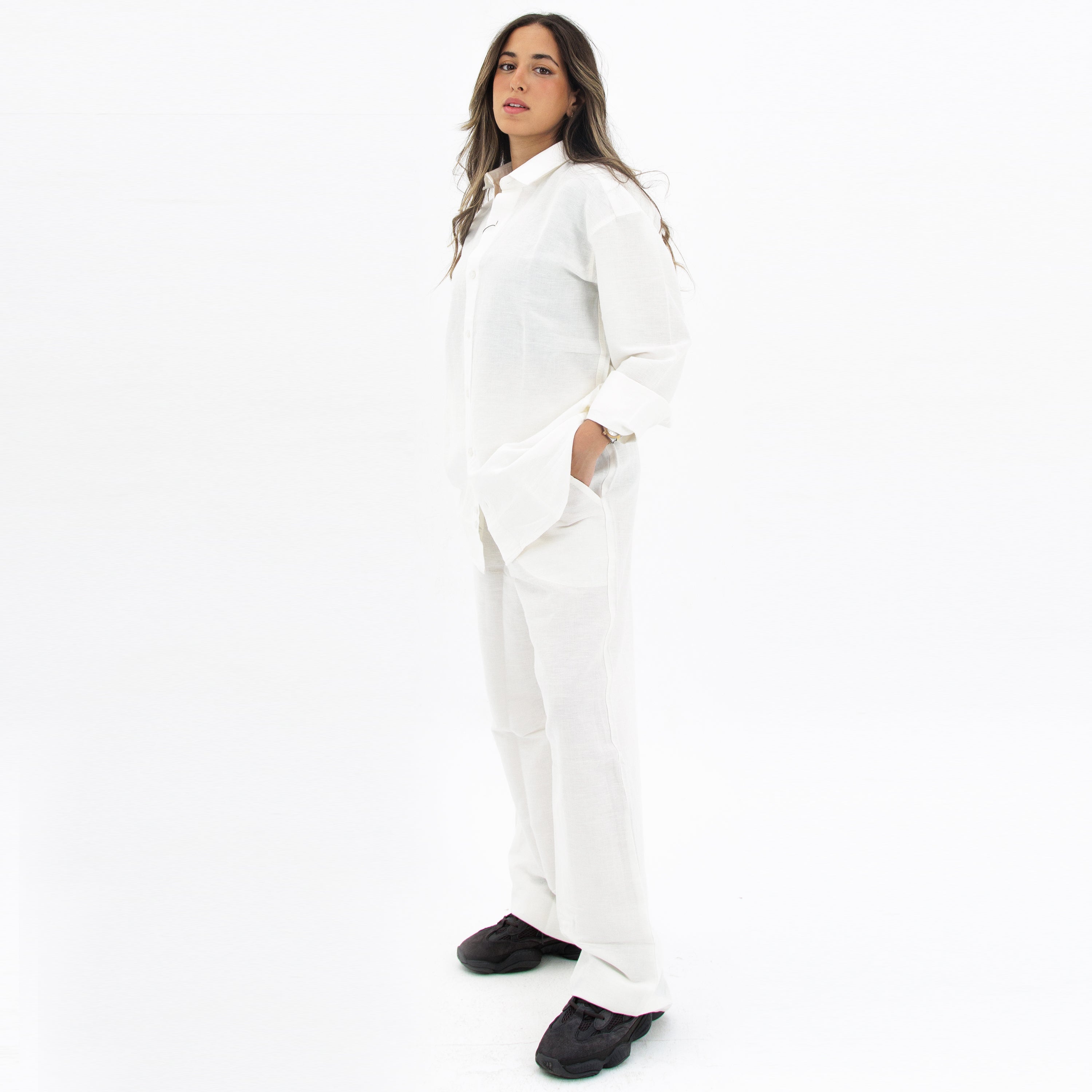 White Linen Pants