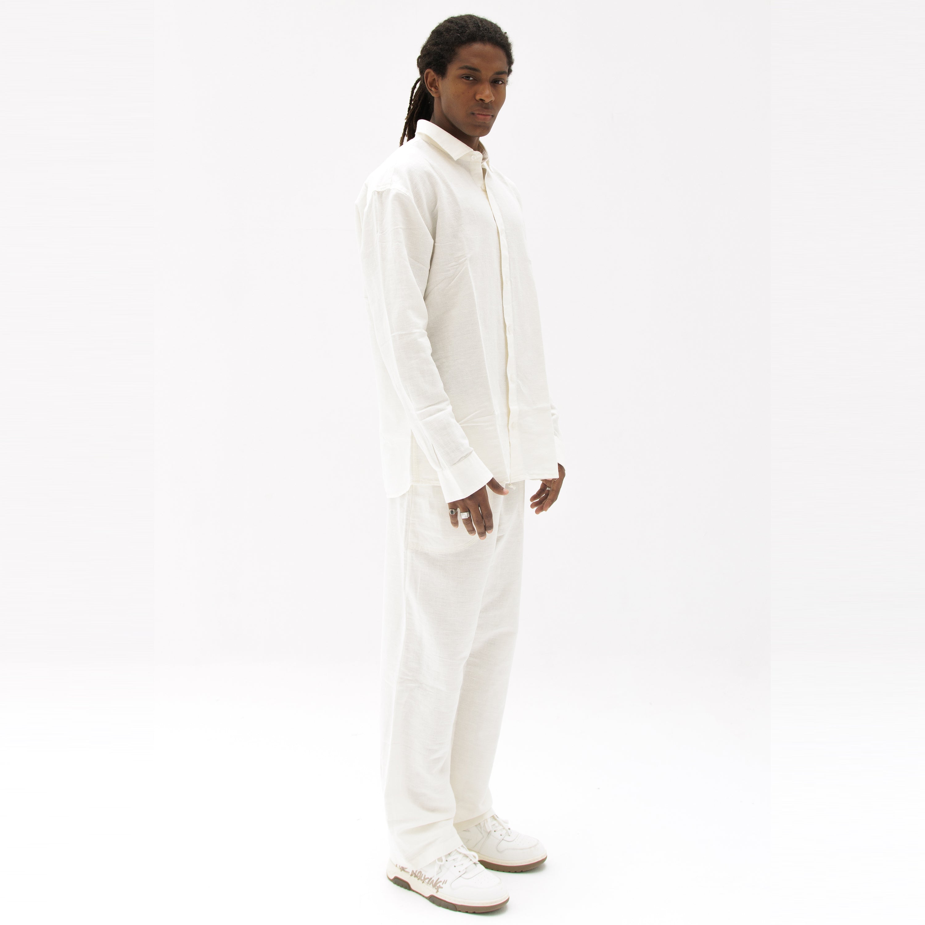 White Linen Pants