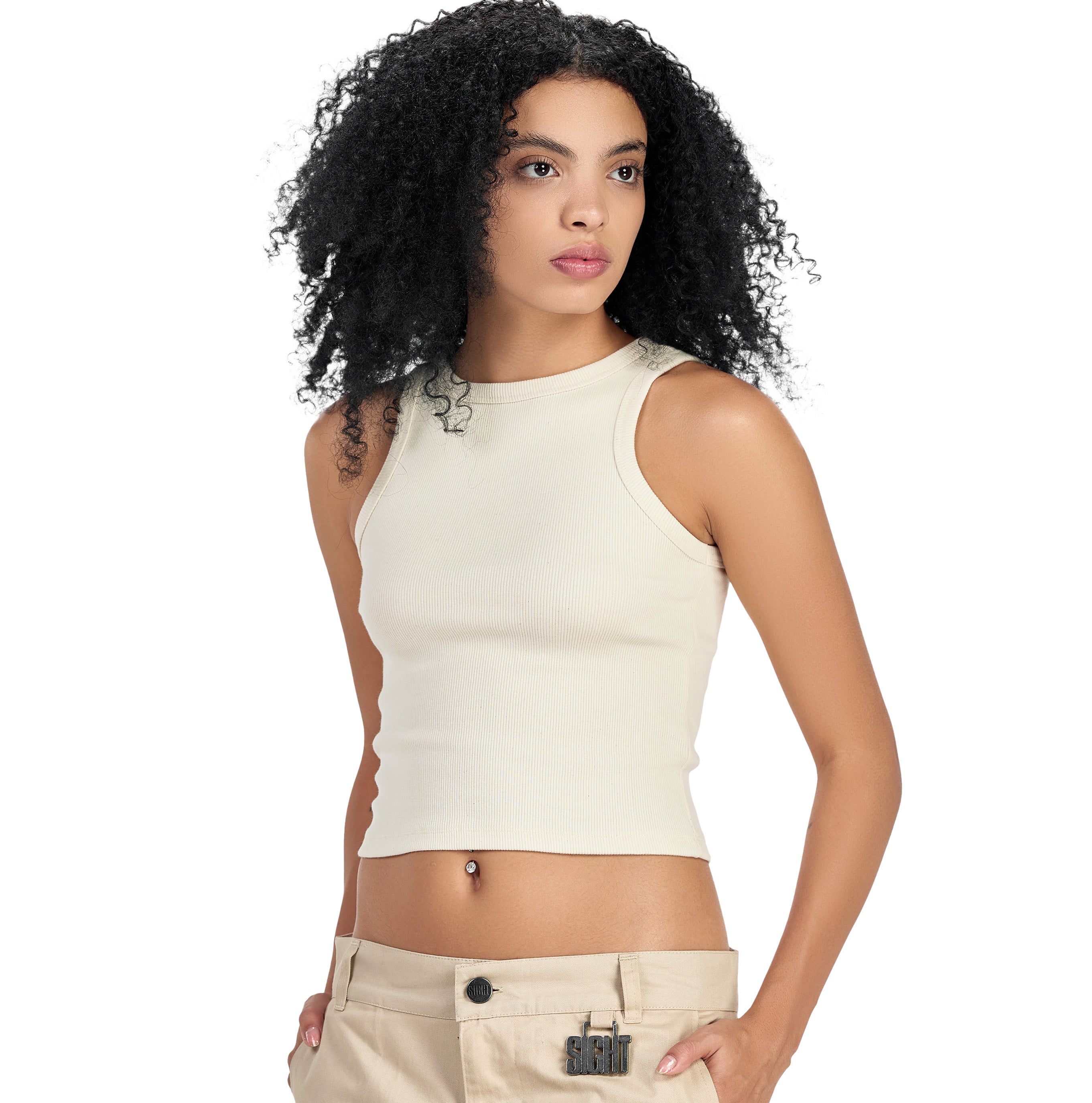 Cream Tank Top