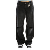 Low Waist "Black Knee" Women Jeans