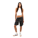 Long Black Women Denim Shorts