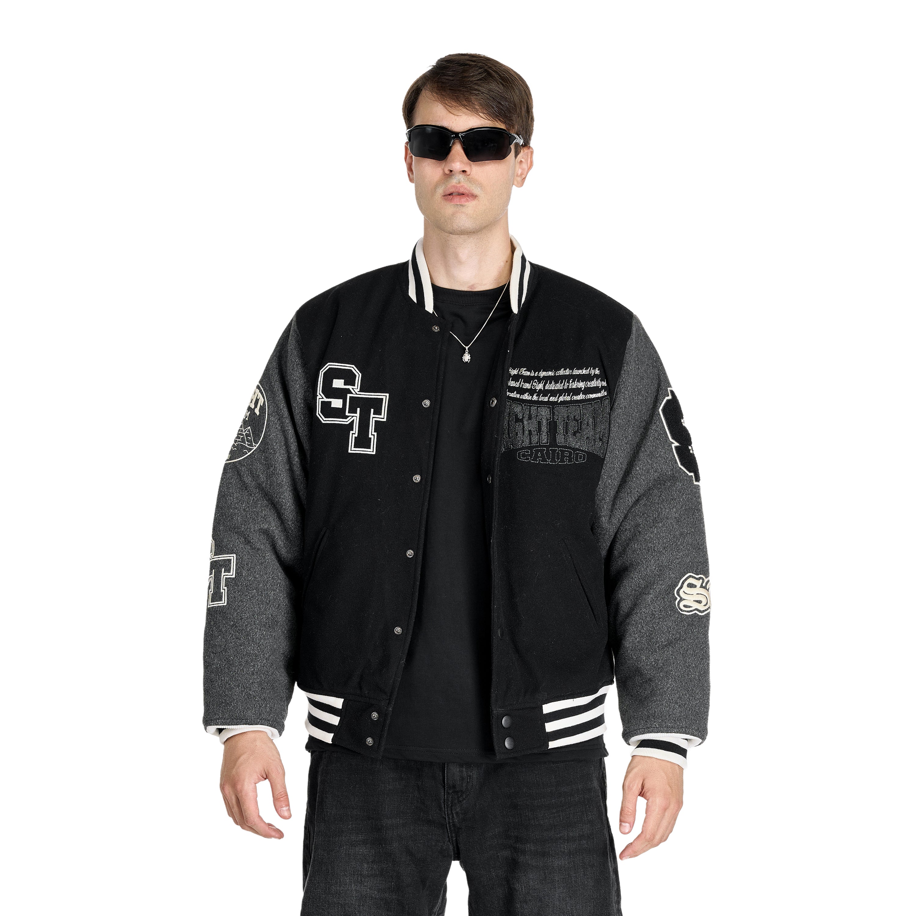 SIGHT Team Black Varsity Jacket