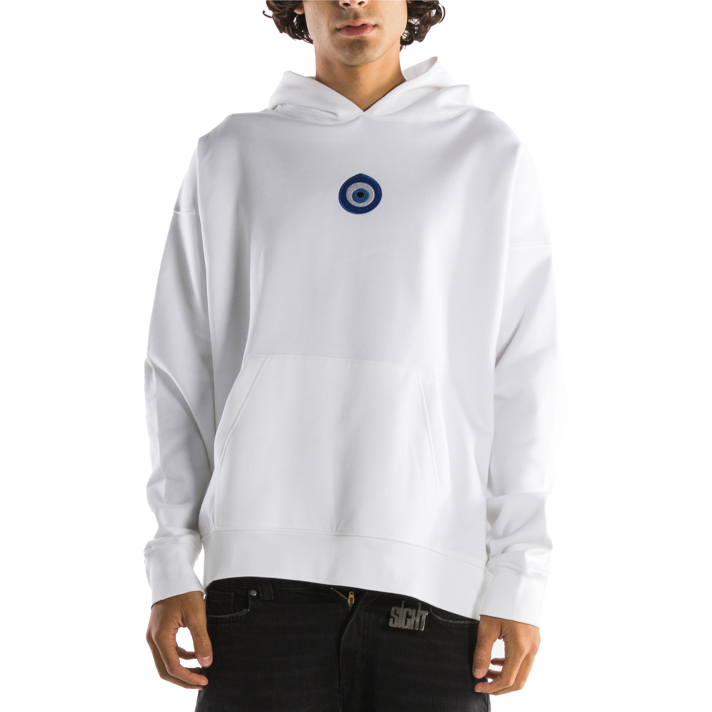 Evil SIGHT White Hoodie