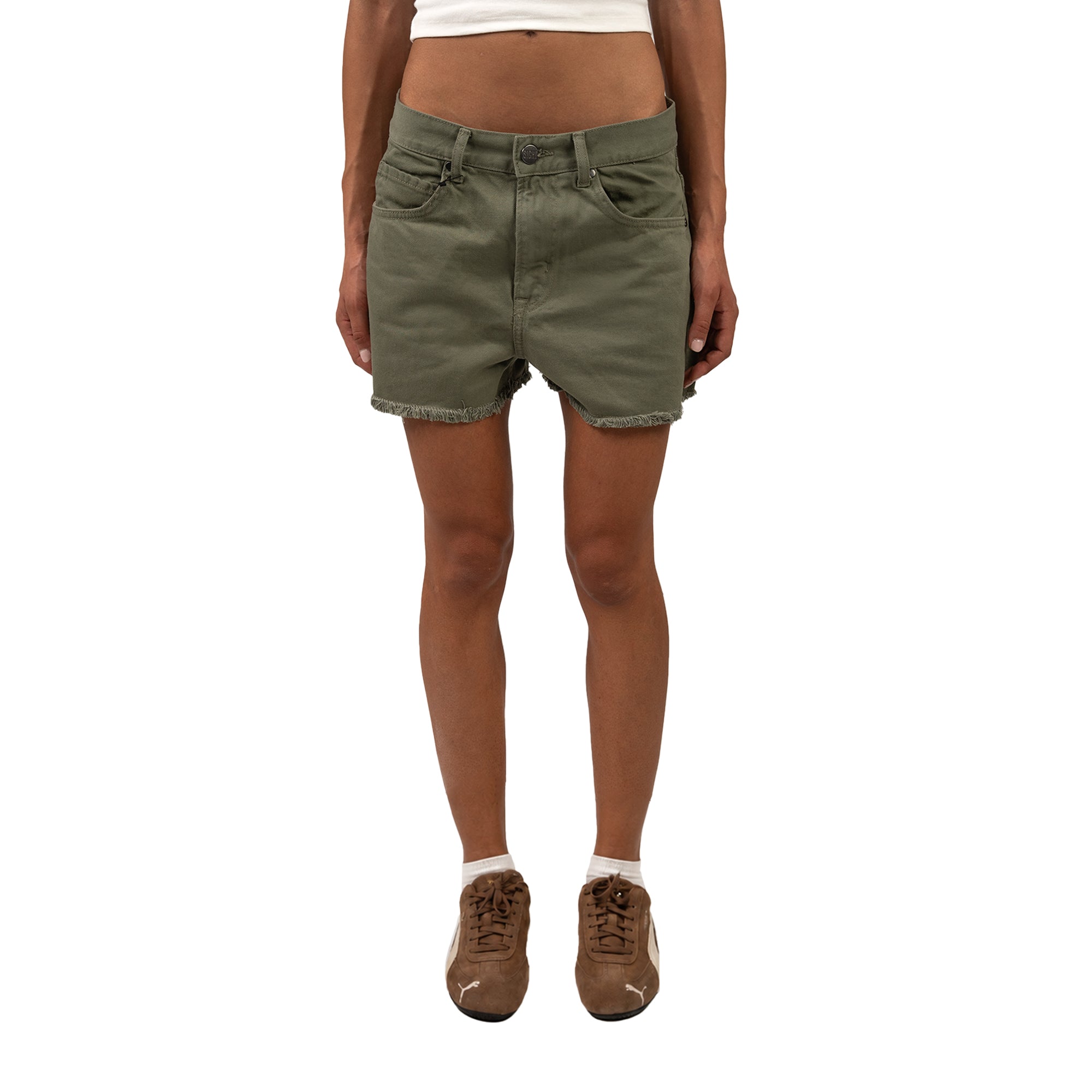 Olive Women Shorts