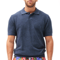 Knitted Navy Polo